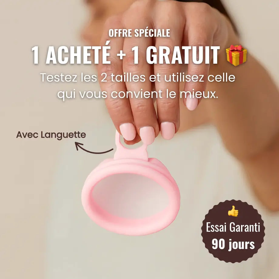 Disco menstrual con lengüeta – 2X1