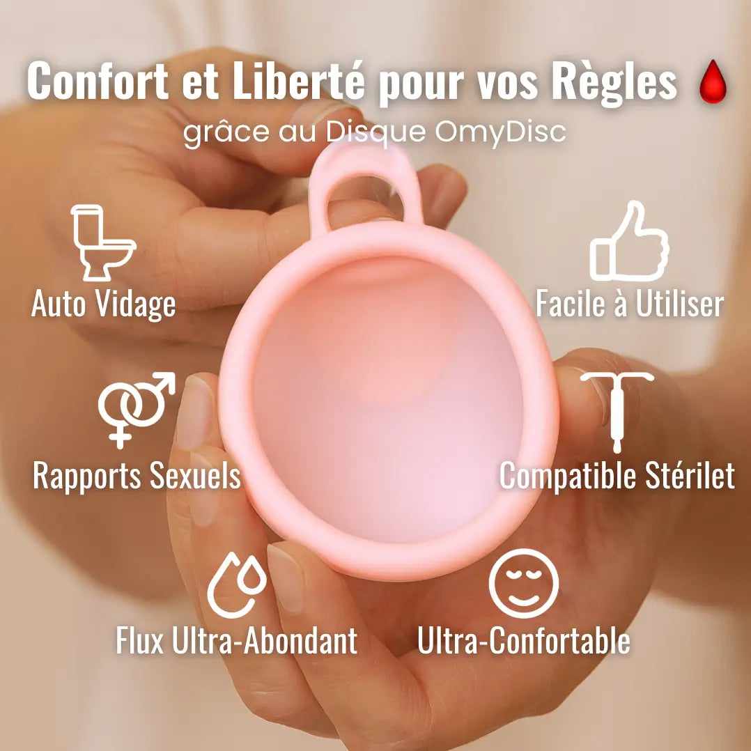 Reusable Menstrual disc with Pull Tab