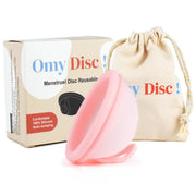 Menstrual disc with pull tab