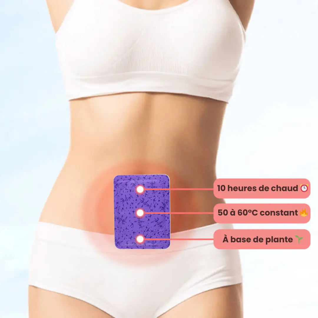 Menstrual heating patches for period pain